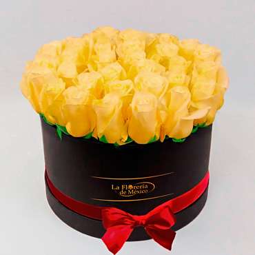 Black Box of Yellow Roses